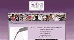 Desktop Screenshot of kingfarmwinefestival.com